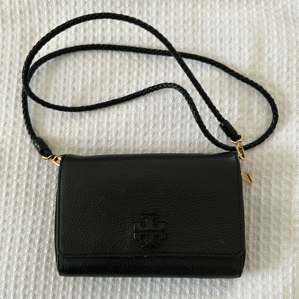 Tory Burch black leather crossbody